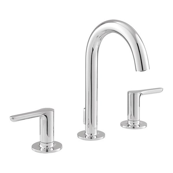 Dual Handle Studio S Widespread W/ Lvr Ch, 6" to 12" Mount, Polished chrome 3 Hole
