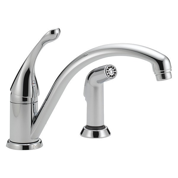 Commercial 2 Hole Single, Hndl Kitchen Faucet with Spray