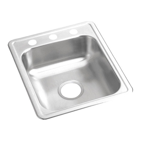 Sink, Drop-In Mount, 1 Hole, Satin