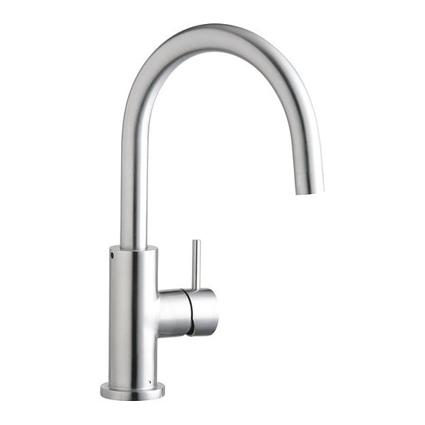 Faucet, Levr Satin SS, Single Hole Only Mount, Satin Stainless Steel 1 Hole