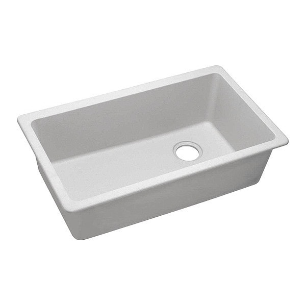 Sink, 33x18-3/4x9.5", Undr, White