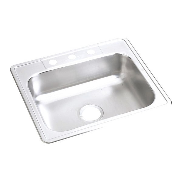 Sink, SS, 25x21.25x6-9/16", Top