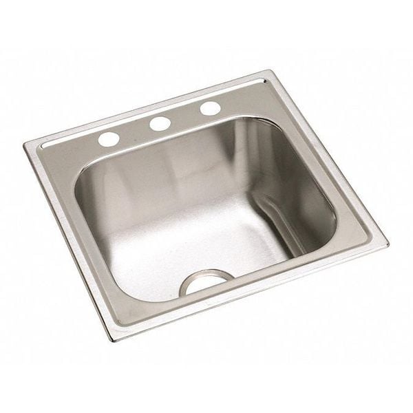Sink, Drop-In Mount, 3 Hole, Premium Highlighted Satin