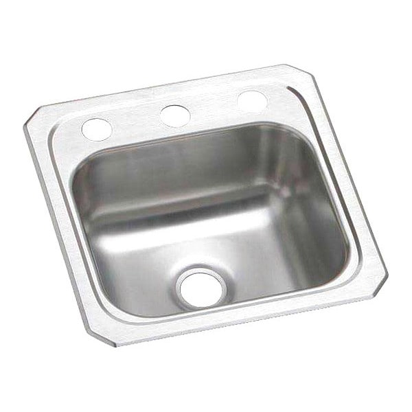 Sink, Drop-In Mount, 3 Hole, Brushed Satin