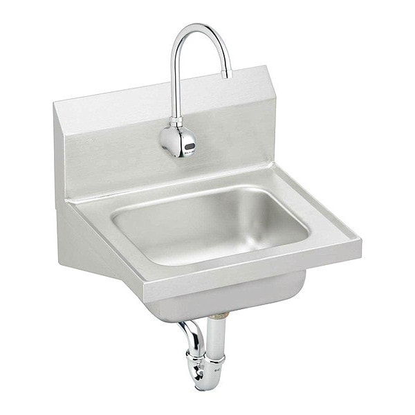 15-1/2" W x 16-3/4" L x Wall Hung, 20 ga. 304 Stainless Steel, Sink