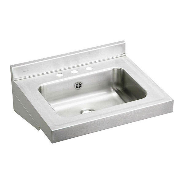 19" W x 22" L x 10" H, Wall Hung, 18 ga. 304 Stainless Steel