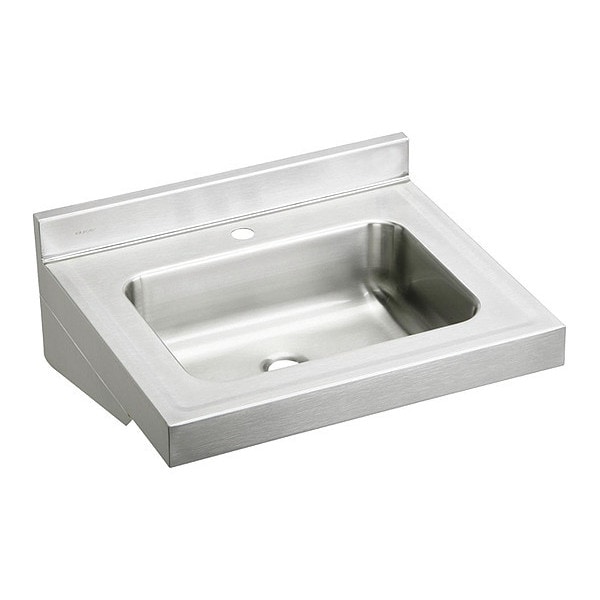 19"W x 22"L x 10"H Wall Hung 304 Stainless steel Lavatory Sink
