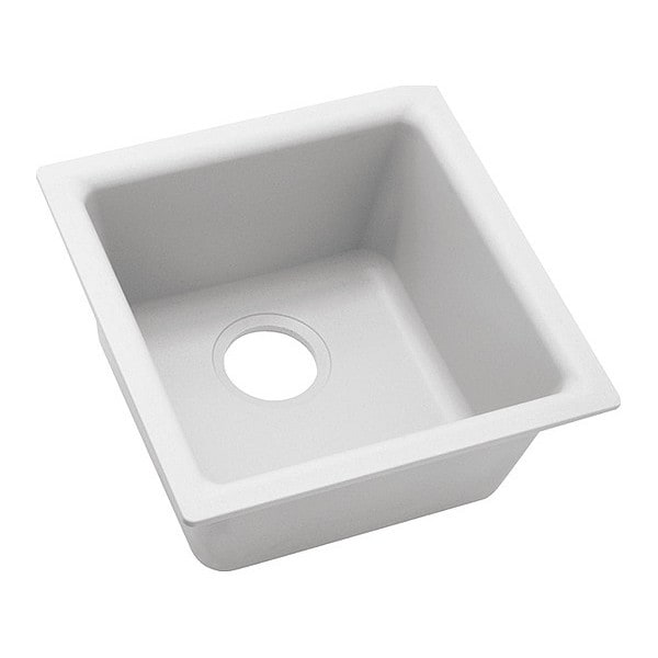 Sink, 15-3/4x15-3/4x7-11/16", Dual, White