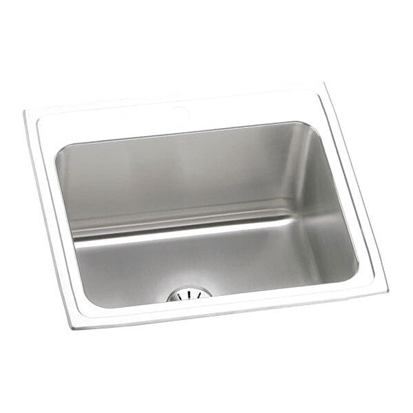 Sink, SS, 25x22x10-3/8", Top, P-Drain