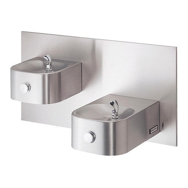 Wall Mount Drinking Fountain, 2 Level, 38.5" D, 20.375" H, 20.125" W