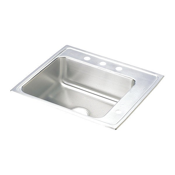 19-1/2" W x 22" L x 5-1/2" H, Drop-In, 18 ga. 304 Stainless Steel