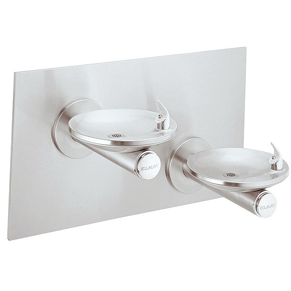 Wall Mount Drinking Fountain, 2 Level, 38.5" D, 21.9375" H, 19" W