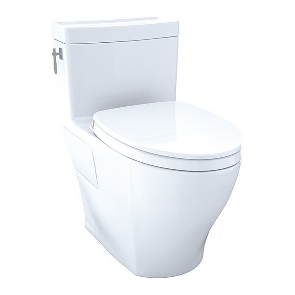 Toilet, 1.28 gpf, Tornado Flush, Floor Mount, Elongated, Cotton