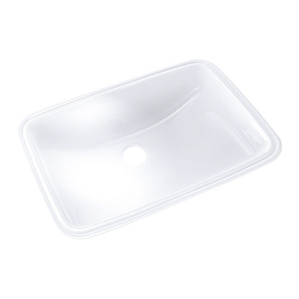 Undercounter Lavatory, CEFIONTECT ceramic glaze, 19x12-38"