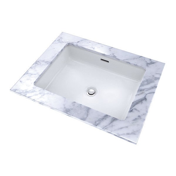 Lavatory w/Sanagloss, Under Cnter, 17x13"