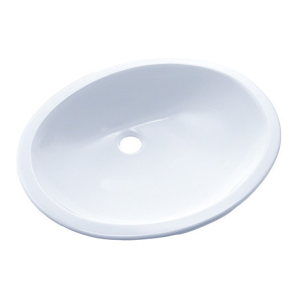Undermount Bathroom Sink, Oval, 17"