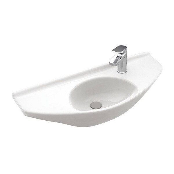 Bthrm Sink w/One Hole, Wall-Mount, 29-1/2"