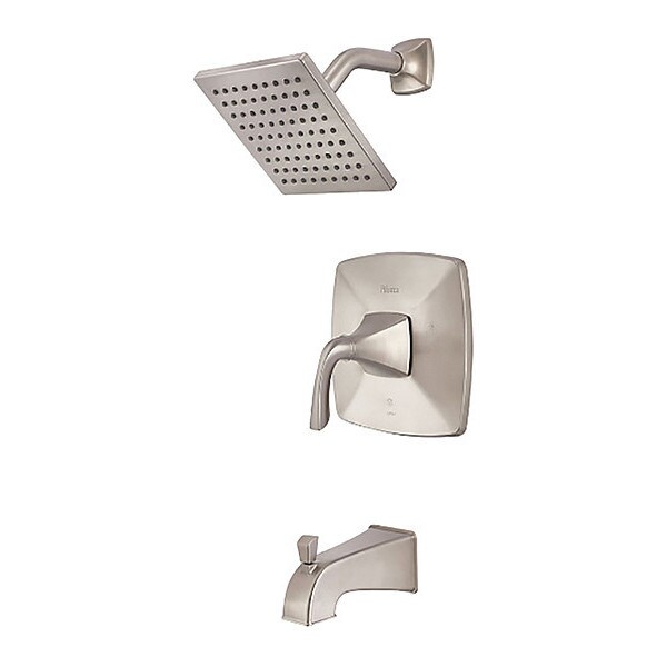 Tub And Shower Trim, 3, Wall, Brushed Nickel