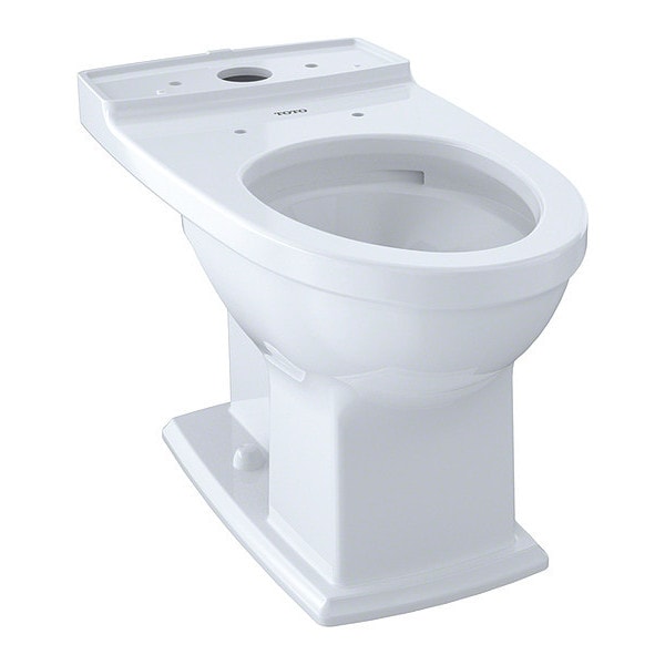 Toilet Bowl, 0.9/1.28 gpf, Dual Flush, Floor Mount, Elongated, Cotton