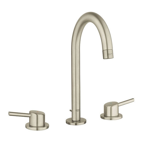 Dual Handle Bathroom Faucet, Brushed Nickel