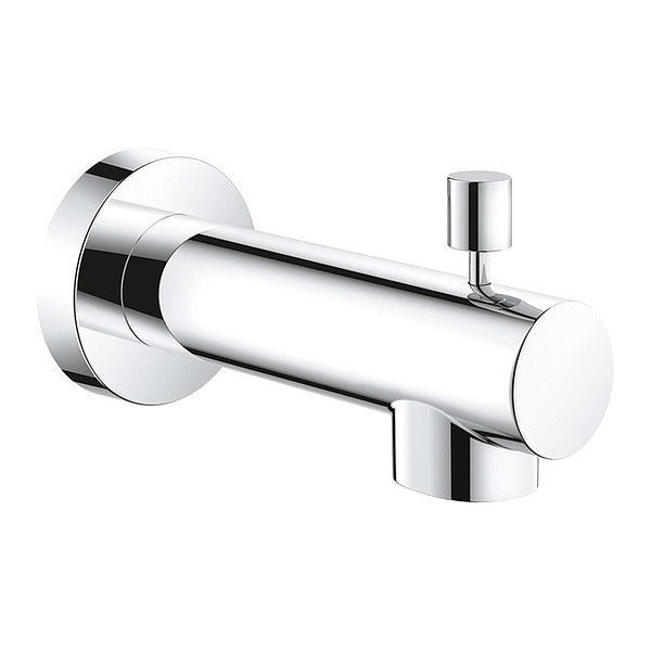 Diverter Tub Spout, Chrome, Wall