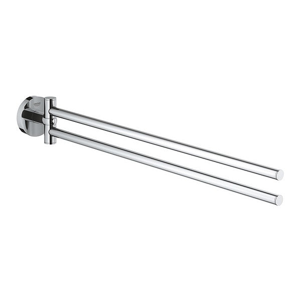 Towel Bar, Double, Essentials, Chrome