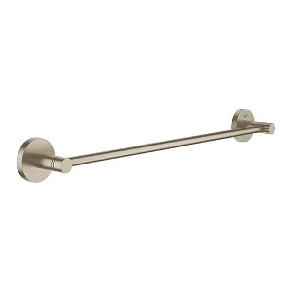Towel Bar, Essentials, 26.38", Brshd Nickel