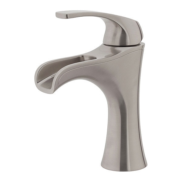 Single Handle 1  or 3 Hole Bathroom Faucet, Brushed Nickel