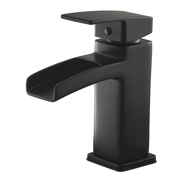 Single Handle 1  or 3 Hole Bathroom Faucet, Matte Black