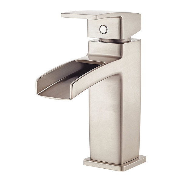 Single Handle 1  or 3 Hole Bathroom Faucet, Brushed Nickel