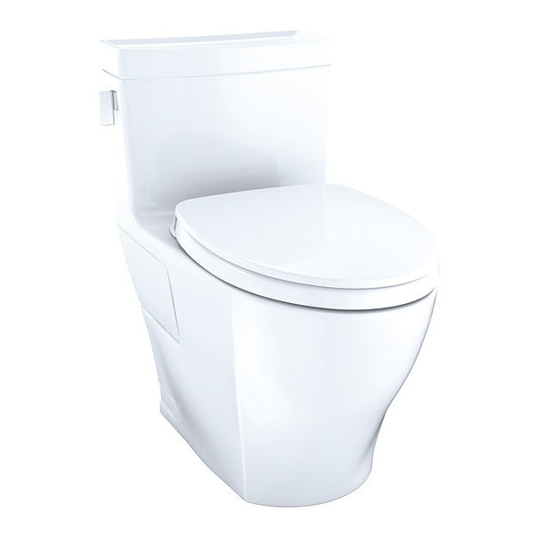 Toilet, 1.28 gpf, Tornado Flush, Floor Mount, Elongated, Cotton