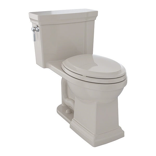 Toilet w/CeFiONtect, 2-Piece, Elngtd, Bone, 1.28 gpf, Tornado Flush, Floor Mount, Elongated, Bone