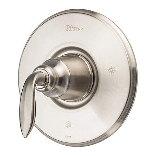 Tub/Shower Valve Trim, 1-Handle, Nickel