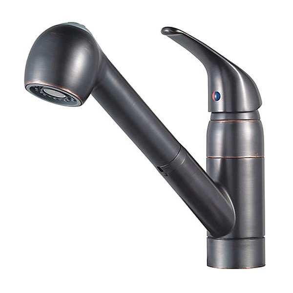 Kitchen Faucet, Single Hole, Tuscan Bronze, 7-7/8" Mount, 1 or 3 Hole Residential