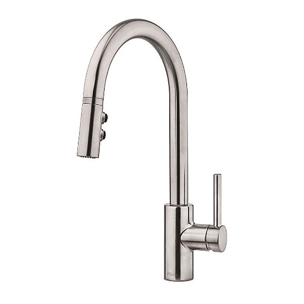 Residential 1 or 3 Hole Kitchen Faucet, Pull-Down, 1-Handle, SS