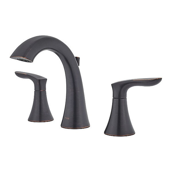 Dual Handle Bathroom Faucet, Tuscan Bronze 3 Hole