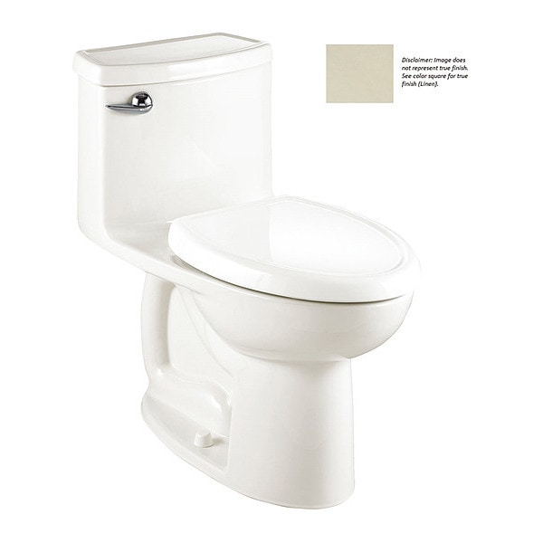 Compct Cadet3 Fwise 1 Pc ToiletLin, 1.28 gpf, Cadet Flushing System, Floor Mount, Elongated, Linen