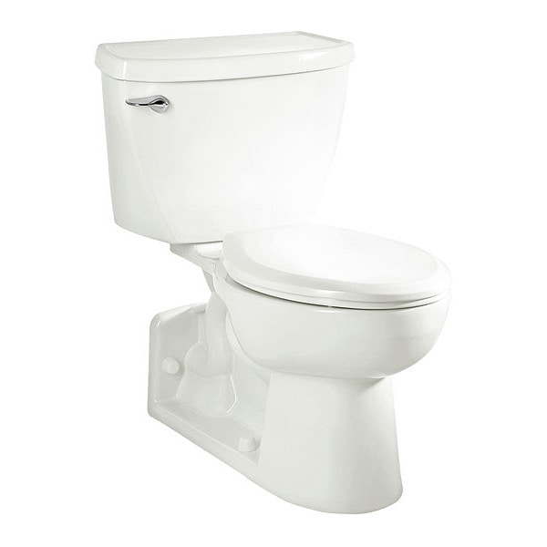 Yrkvile 1.6GPF R Elong Toilet Wh, 1.6 gpf, Pressure Assist Tank, Floor Mount, Elongated, White