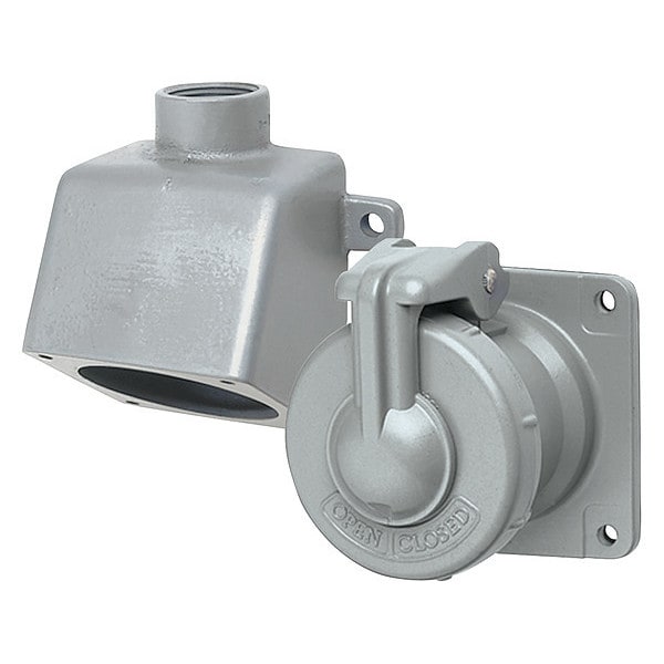 3W 2P 20A Hazardous Pin & Sleeve Receptacle 600VAC/250VDC
