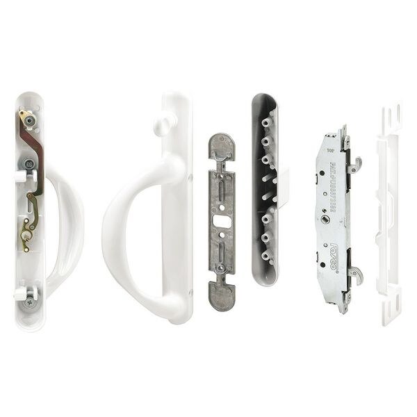 White Diecast, Mortise System Left Hand Patio Door Handle (Single Pack)