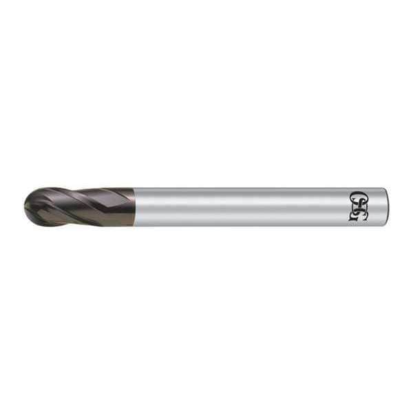 Ball End Mill, 4-3/8" L, 1/2" Shank dia.