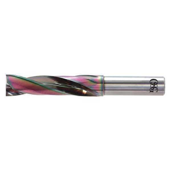 Flat Bottom Drill Bit, 17.50 mm Size, 180  Degrees Point Angle, Solid Carbide, EgiAs Finish