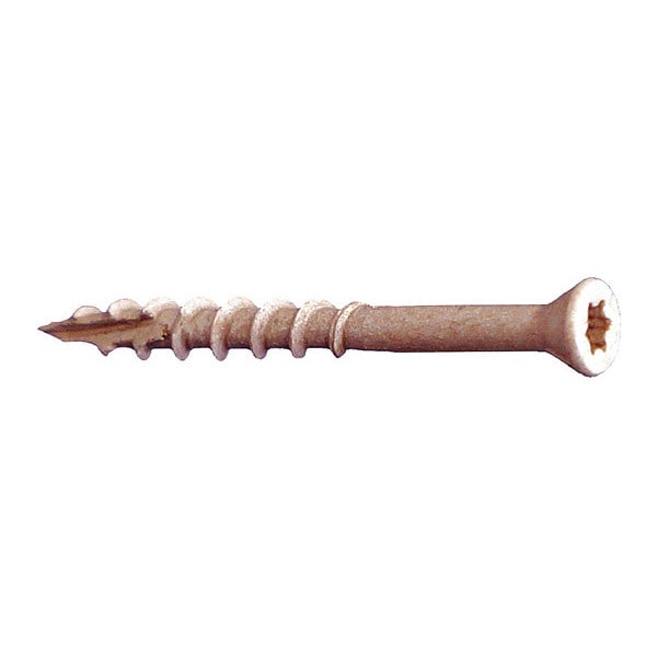Deck Screw, #7 x 1-5/8 in, Steel, Trim Head, Torx Drive, 5000 PK