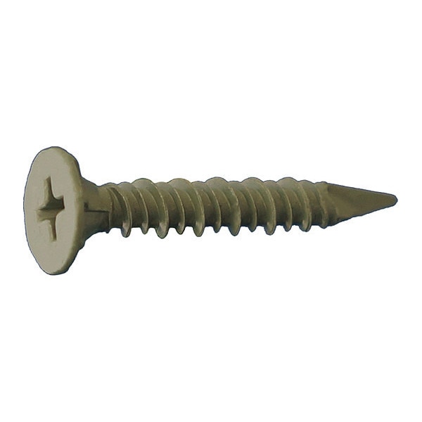 Concrete Screw, 2 1/4" Dia., Wafer, 8" L, DAGGER-GUARD, 3000 PK