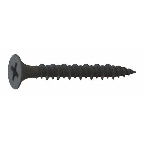 Drywall Screw, #6 x 1-1/4 in, Flat Head Phillips Drive, 8000 PK