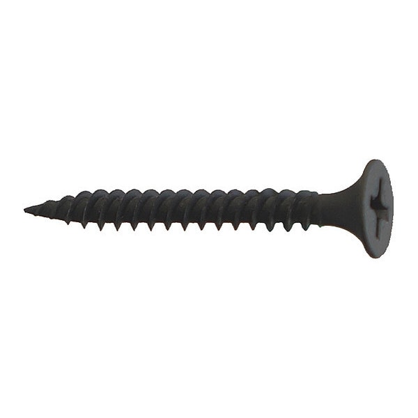 Drywall Screw, #10 x 3-1/2 in, Flat Head Phillips Drive, 1500 PK