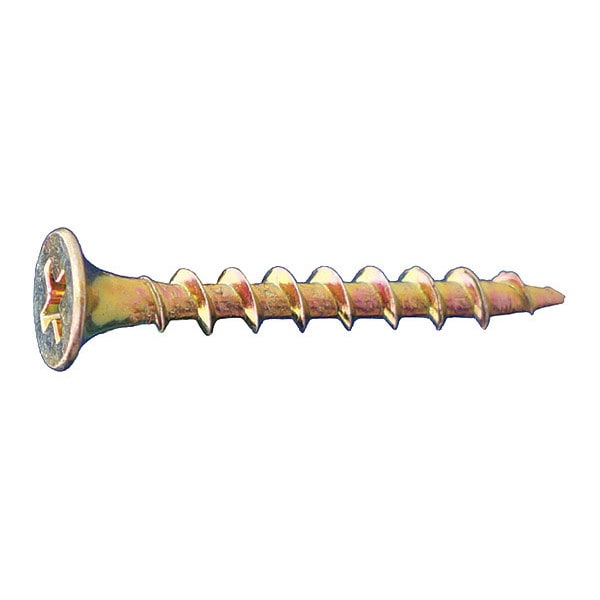 Drywall Screw, #10 x 3-1/2 in, Flat Head Phillips Drive, 1000 PK