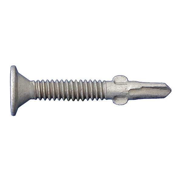 Self-Drilling Screw, #10-24 x 1-7/16 in, ACQ Dagger Ultra-Guard Coating Steel Wafer Head 4000 PK
