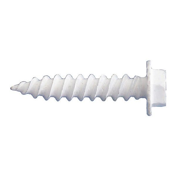 Sheet Metal Screw, #10 x 3 in, Dagger Guard Steel Flange Hex Head External Hex Drive, 1500 PK