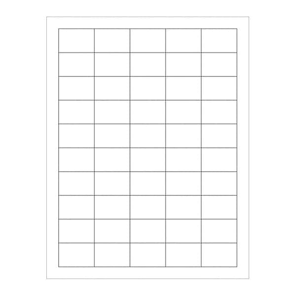 Tape Logic Rectangle Laser Labels, 1 1/2" x 1", Glossy White, PK5000
